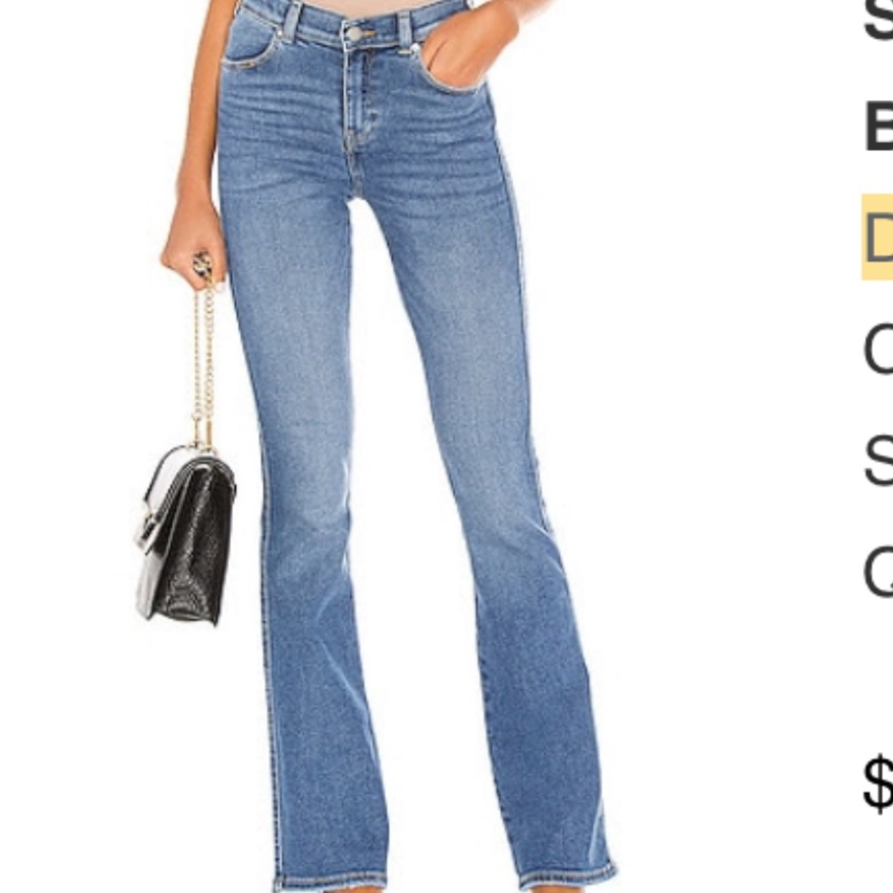 High Waisted Narrow Bootcut Jeans (Revolve)